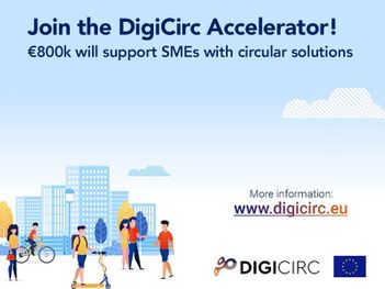 Javni razpis DigiCirc za digitalne rešitve za krožna mesta in skupnosti